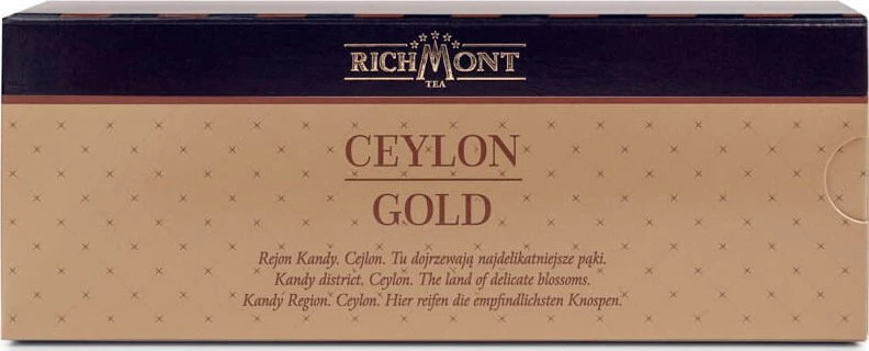 Richmont Arbatos Ceilonas Gold 12x4g - juoda švari FOP - maža pakuotė