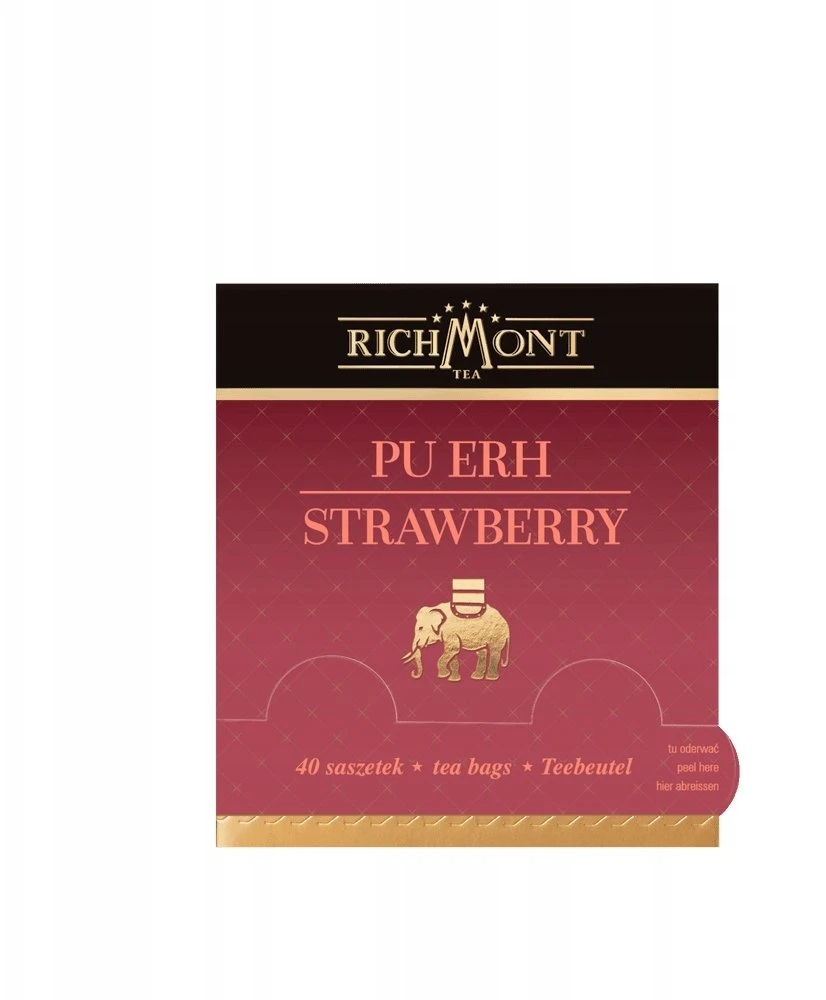 Richmont Arbata raudona Richmont Pu-Erh Strawberry 40x4g