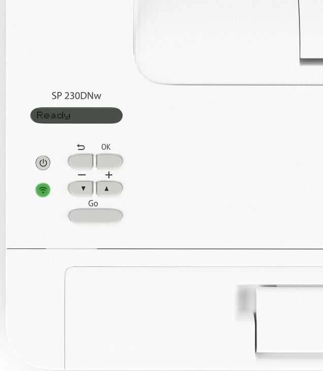 Spausdintuvas Ricoh SP230SFNW daugiafunkcinis lazerinis įrenginys su WIFI ir tinklu