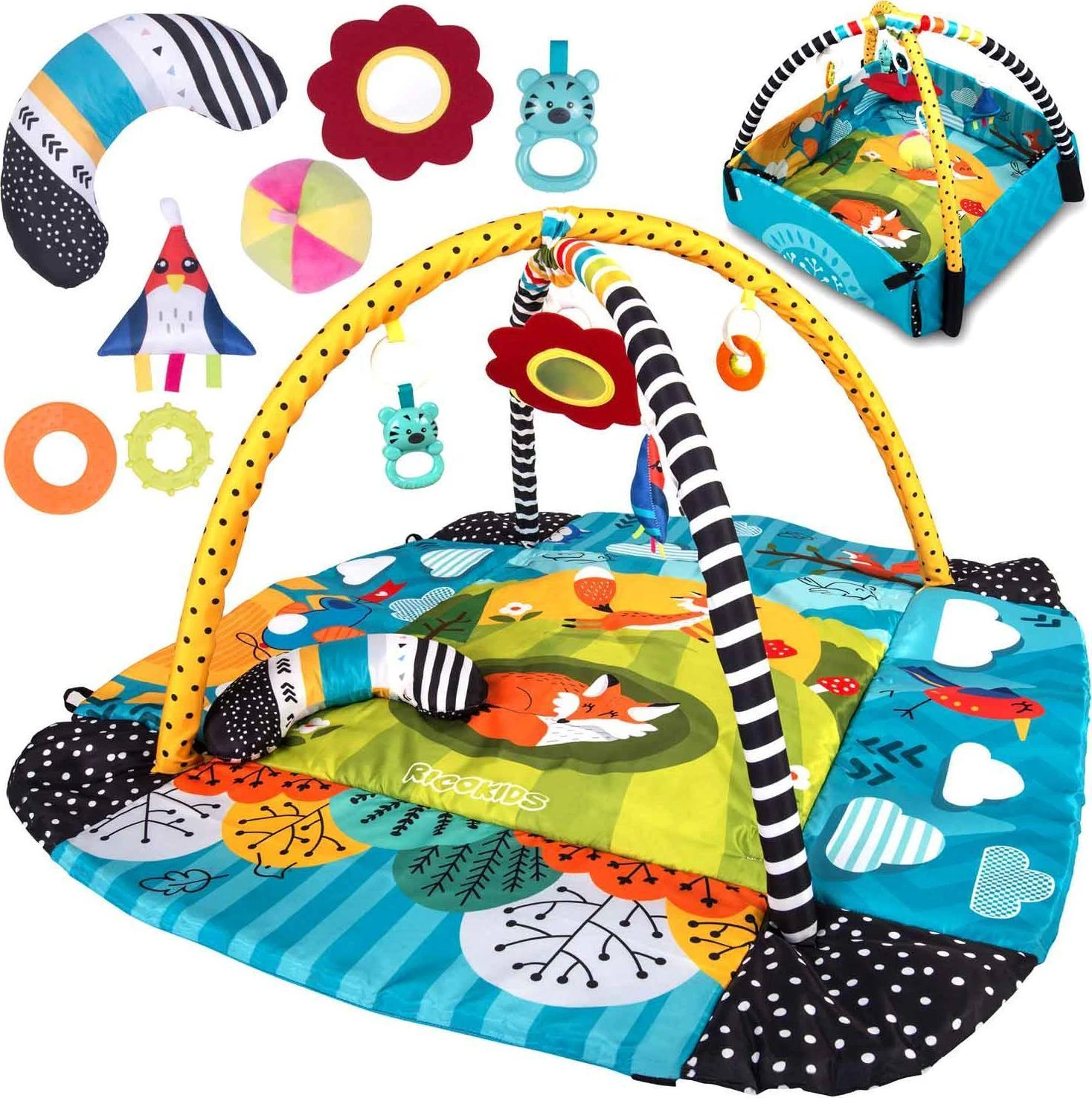 Lavinamasis kilimėlis 110 x 100 cm Lisek Ricokids
