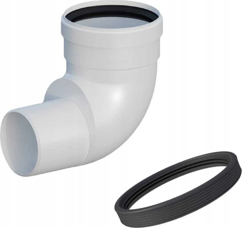 Ricomgas Kamino alkūnė 87° redukuota DN60-80