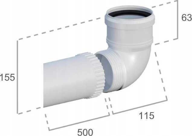 Ricom PP 87ST PRIJUNGTA ALKNĖ DN80 L500 SANTRAUKA.