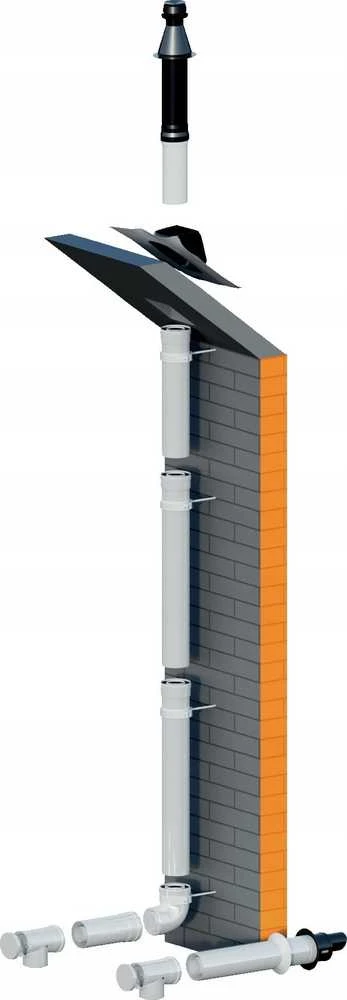Ricomgas Kamino vamzdis koncentrinis 1,00m DN80/125