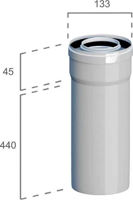 Ricomgas Kamino vamzdis koncentrinis 0,50m DN80/125