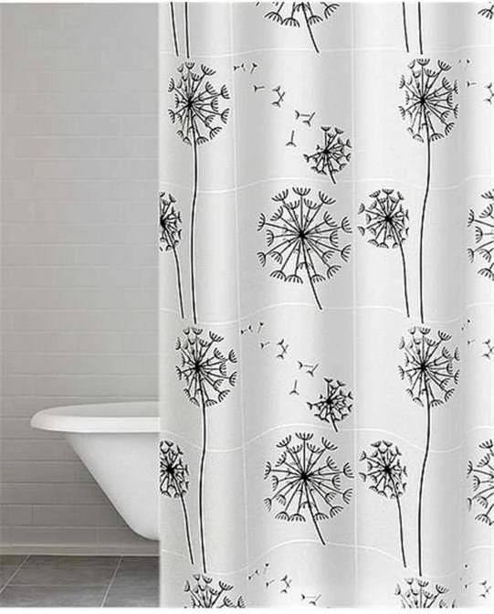 Vonios užuolaida RIDDER MOONFLOWER 303210, 200×180 cm