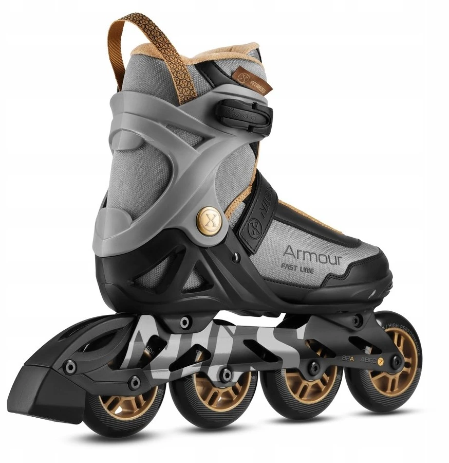 Riedučiai NA22151 Armour, juodi, 38 dydis, Nils Extreme