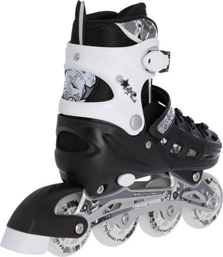 Riedučiai/pačiūžos Nils Extreme NH10905 juodi - PU70 mm/82A (S 31-34)