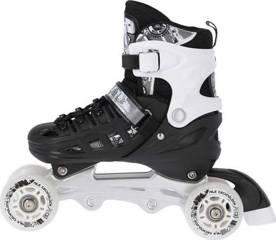 Riedučiai/pačiūžos Nils Extreme NH10905 juodi - PU70 mm/82A (S 31-34)
