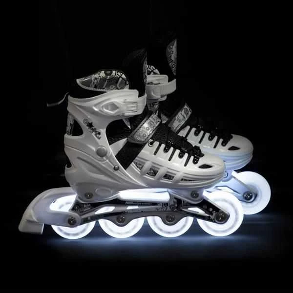 Riedučiai/pačiūžos Nils Extreme NH10905 Led - PU70 mm/82A (S 31-34)
