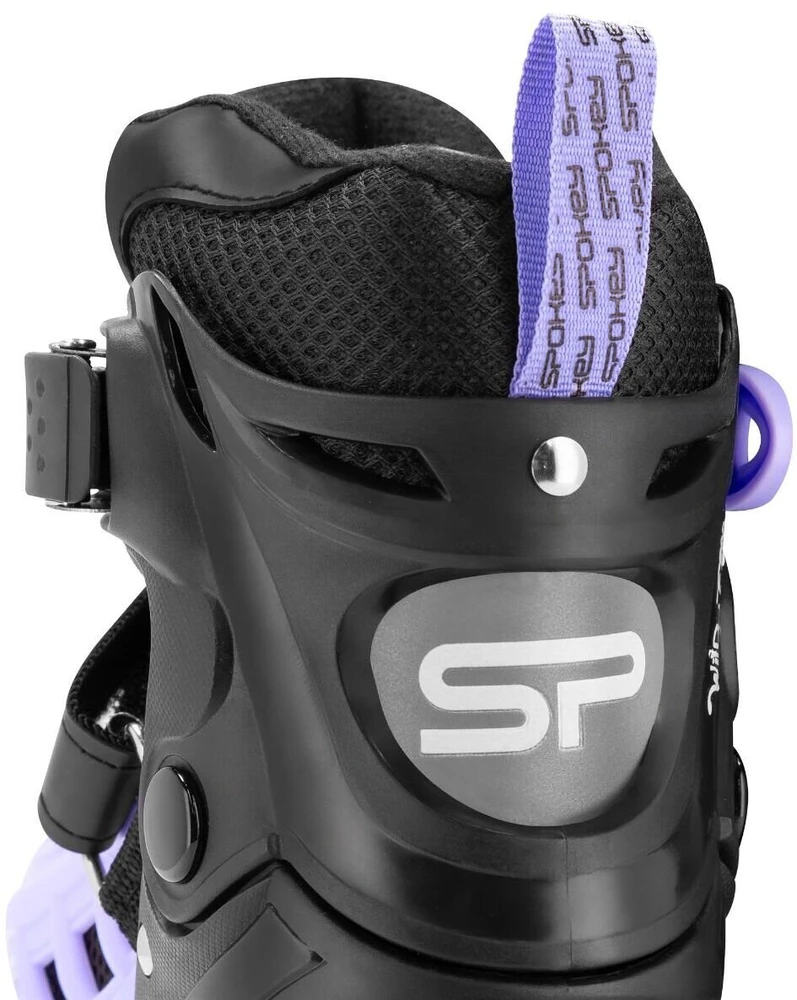 Pačiūžos - riedučiai Spokey 4ONE, juodi/violetiniai, 39-43