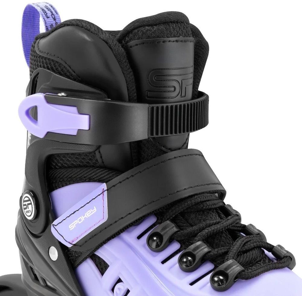 Pačiūžos - riedučiai Spokey 4ONE, juodi/violetiniai, 39-43