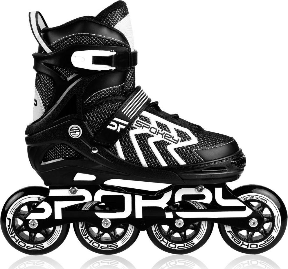 Inline Riedučiai Spokey Khan Bk / Wh Jr 927032-927033