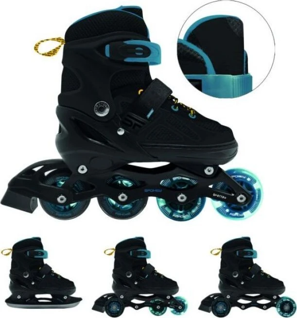 Spokey Riedučiai QUATTRO 4IN1 38-41BK/VT