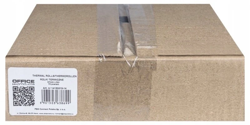 OfficeProducts Terminis popierius OFFICE PRODUCTS, 57 mm x 6 m, 48 g +/- 6, 72 vnt., baltas