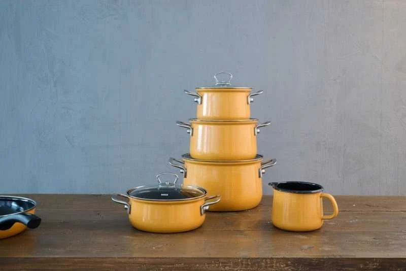 Riess Riess- Puodų rinkinys 5cz. Oranžinis