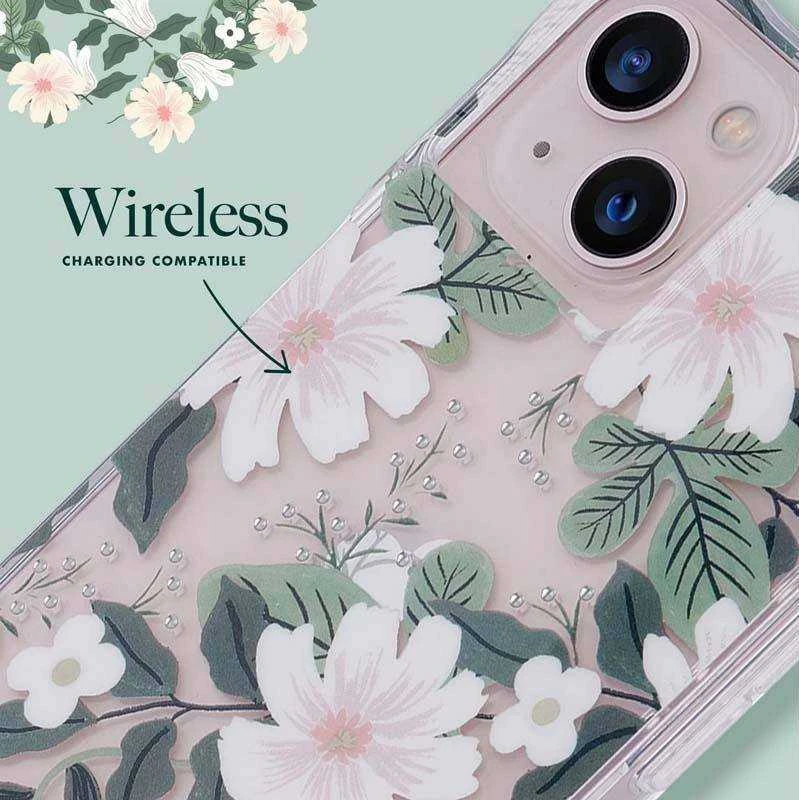 Rifle Paper Clear - dėklas skirtas Apple iPhone 14 Plus Willow