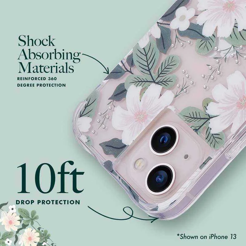 Rifle Paper Clear - dėklas skirtas Apple iPhone 14 Plus Willow