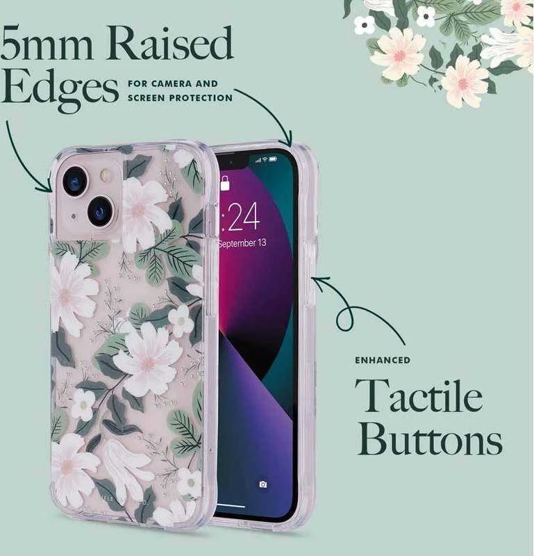 Rifle Paper Clear - dėklas skirtas Apple iPhone 14 Plus Willow