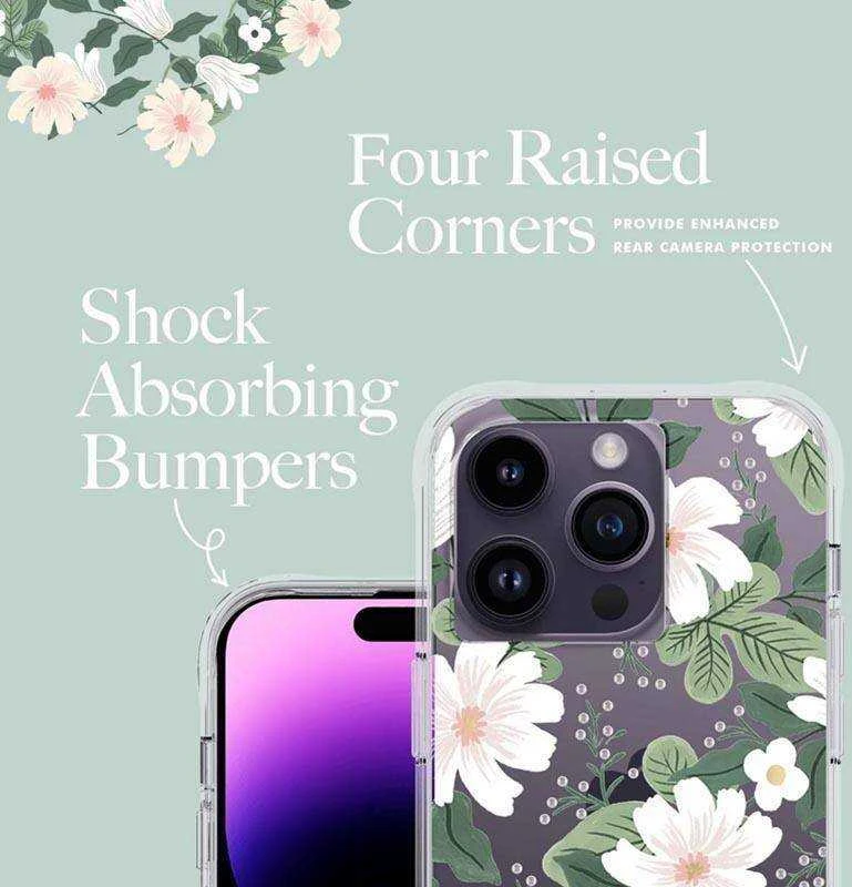 Rifle Paper Clear - dėklas skirtas Apple iPhone 14 Pro Willow