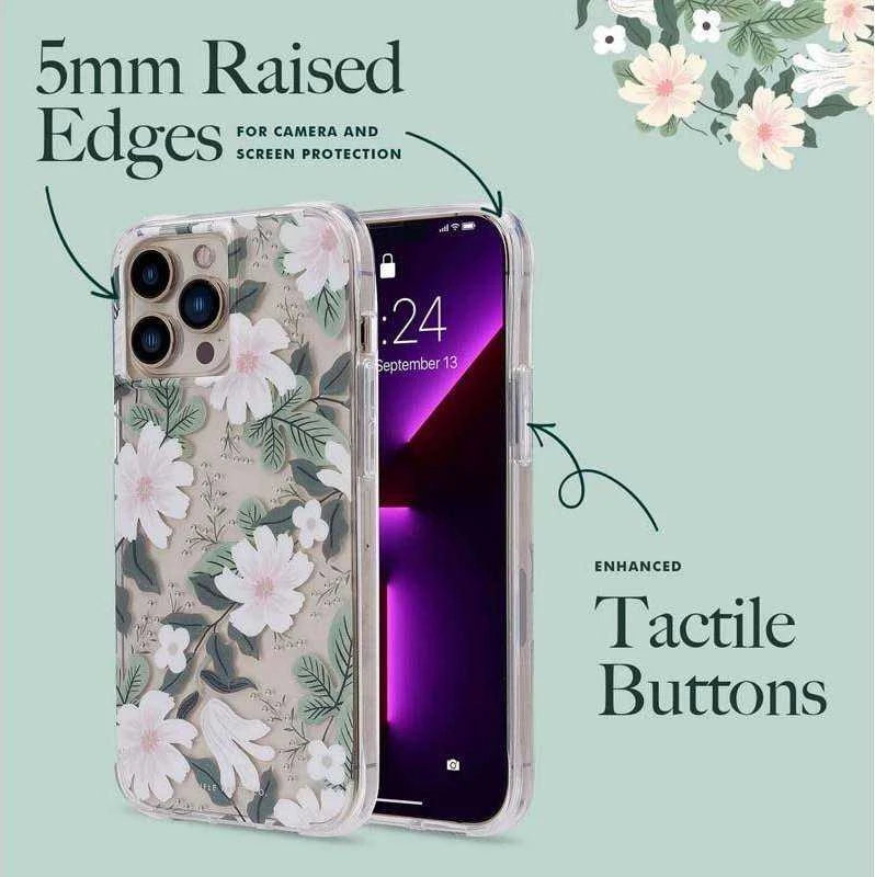 Rifle Paper Clear - dėklas skirtas Apple iPhone 14 Pro Max Willow