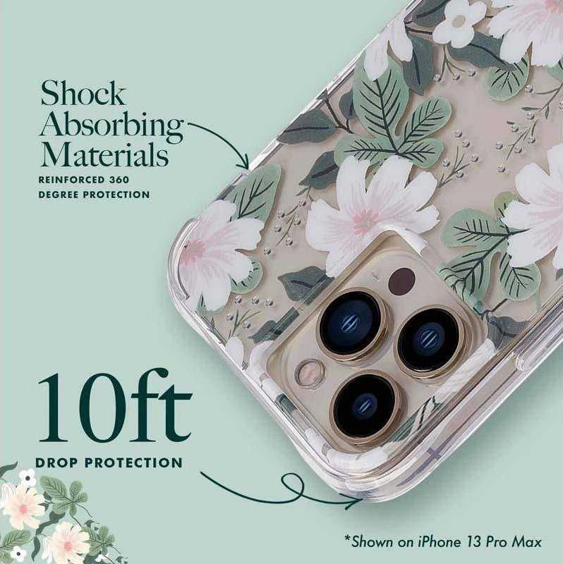 Rifle Paper Clear - dėklas skirtas Apple iPhone 14 Pro Max Willow