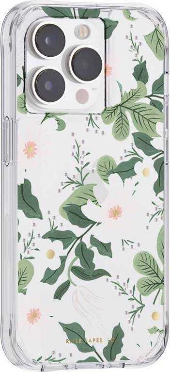 Rifle Paper Clear - dėklas skirtas Apple iPhone 14 Pro Willow