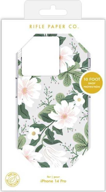 Rifle Paper Clear - dėklas skirtas Apple iPhone 14 Pro Willow