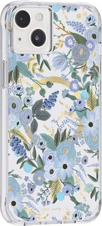 Rifle Paper Clear MagSafe - dėklas skirtas Apple iPhone 14 Plus Garden Party Mėlyna