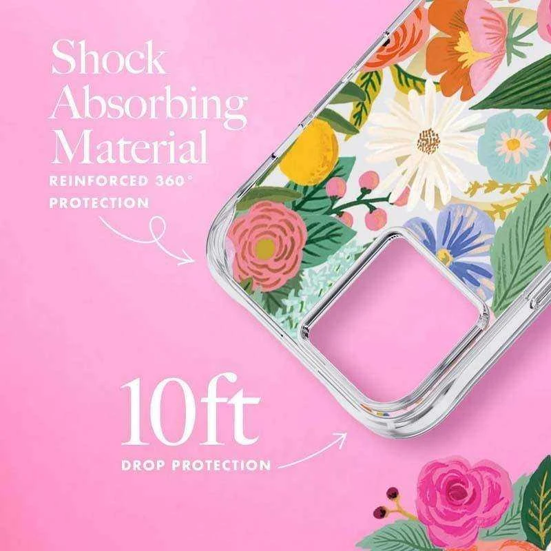 Rifle Paper Clear MagSafe - dėklas skirtas Apple iPhone 14 Plus Garden Party Blush