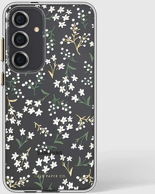 Rifle Paper Clear - Samsung Galaxy S24+ dėklas Petite Fleurs