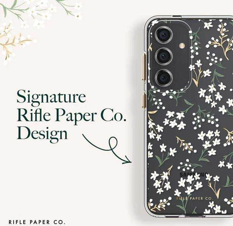 Rifle Paper Clear - Samsung Galaxy S24+ dėklas Petite Fleurs