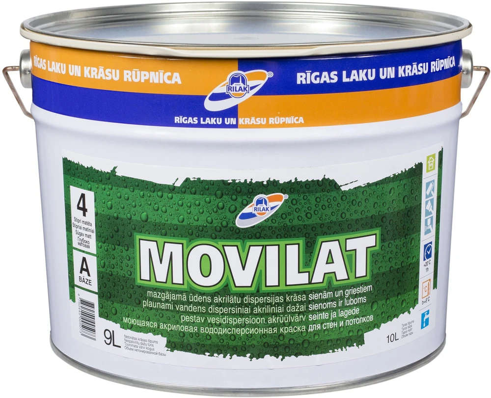 Rilak DISPER VAND DAŽAI MOVILAT-4(A) 9L MATINIAI
