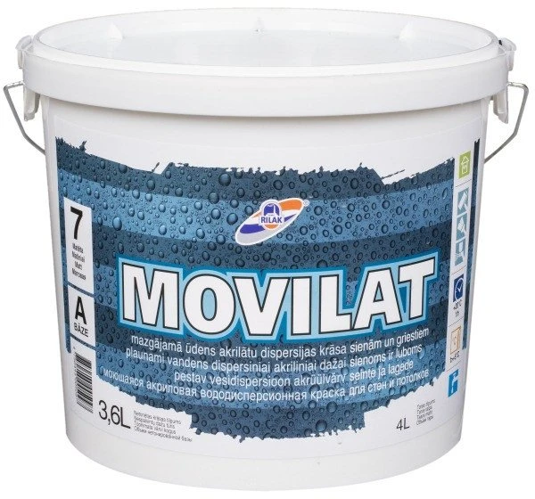 Rilak DISPER VAND DAŽAI MOVILAT-7(C) 3.6L MATINIAI