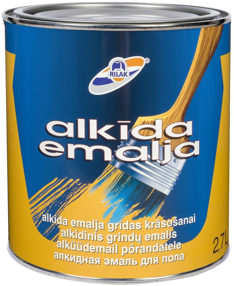Emaliniai grindų dažai Rilak geltonai rudi 2,7 L