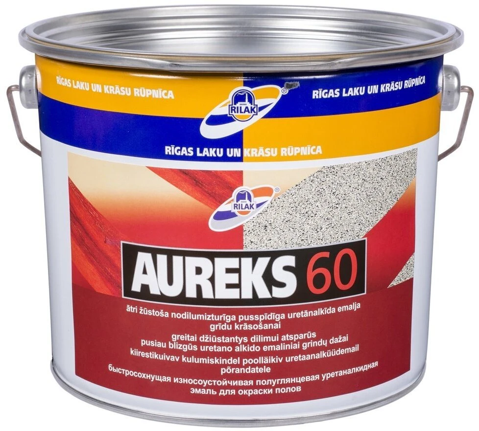GRINDŲ DAŽAI RILAK AUREKS-60, RAUDONAI RUDA, 2,7L