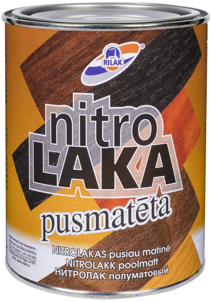 Rilak NITRO LAKAS 0.9KG/0.9L PUS MATIN LATV