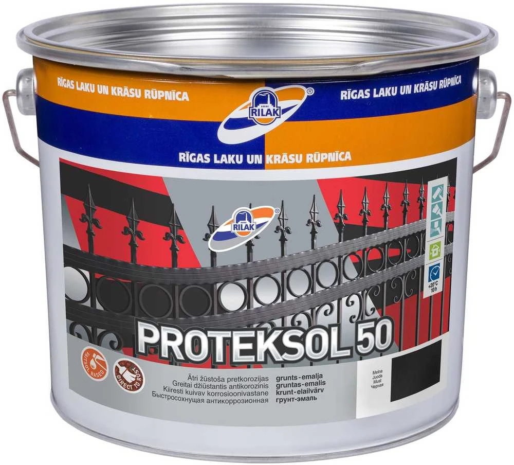 Rilak GRUNTAS-DAŽAI Juodas 2,7 L PROTEKSOL-50
