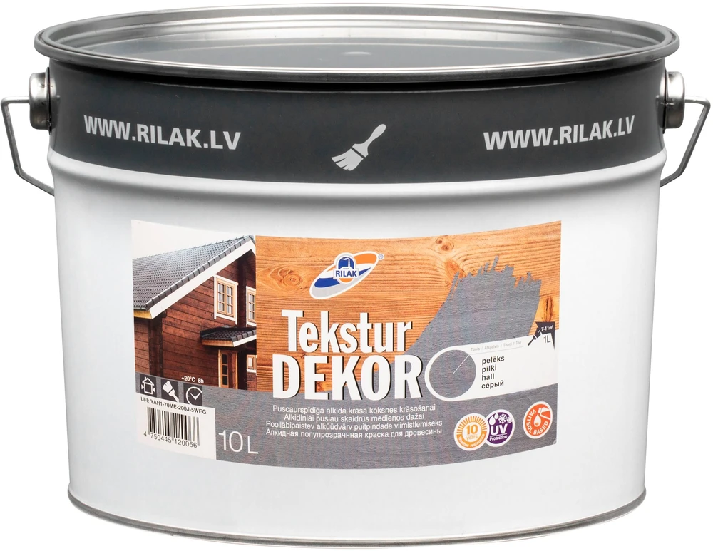 Rilak TEKSTURDEKOR Pilkas (10L)