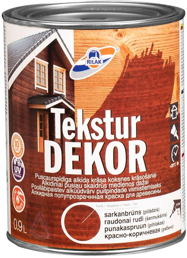 Rilak DAŽAI TEKSTURDEKORS 0.9L RAUD RUDI (ŠERMUKŠNIS)