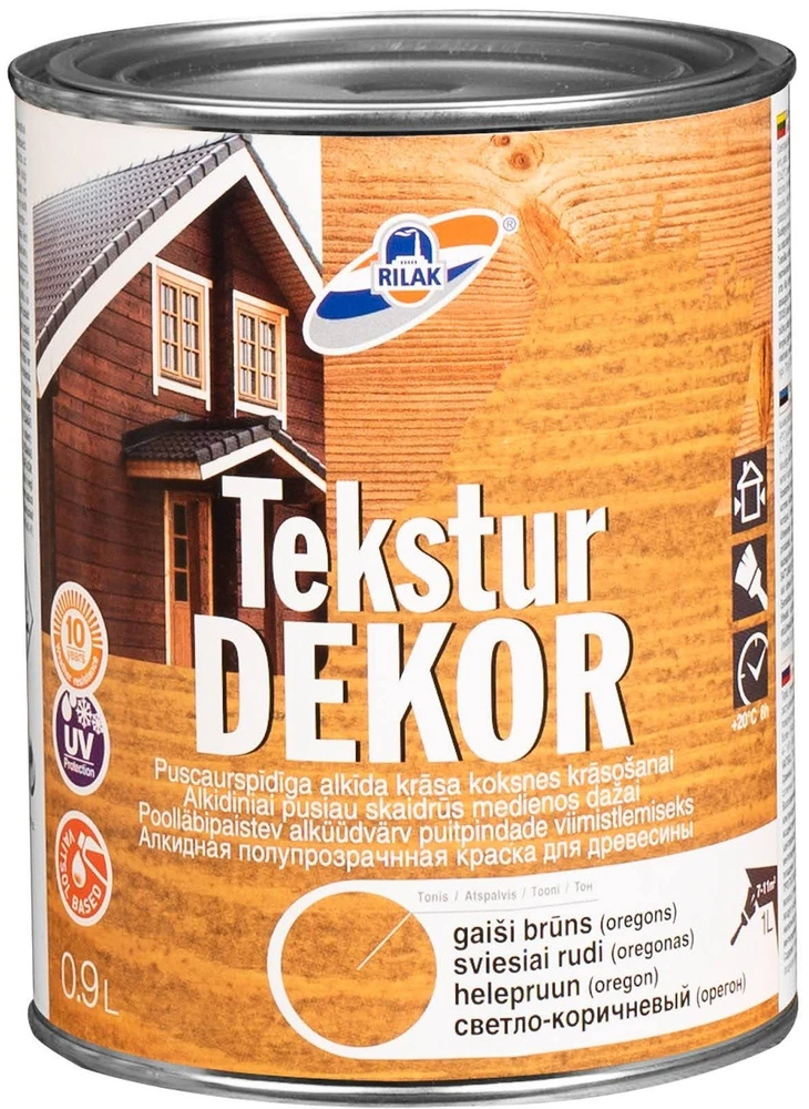 Rilak DAŽAI TEKSTURDEKORS 0.9L ŠVIESIAI RUDI (OREGONAS)
