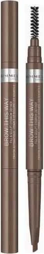 Rimmel London Brow This Way Lápiz De Cejas 02-Medium Brown 0,, 25 g
