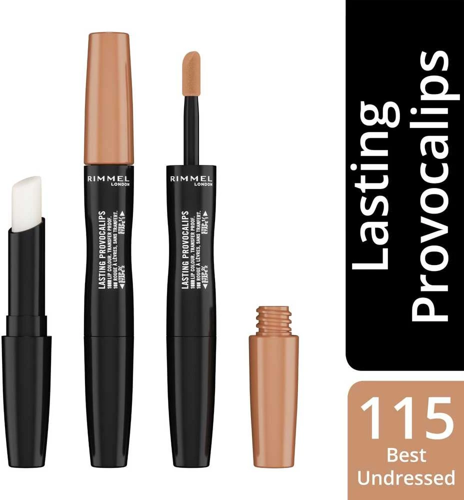 "Rimmel London Lasting Provacalips" lūpų dažai "Transfer Proof 115-Best Undressed" 2,3ml