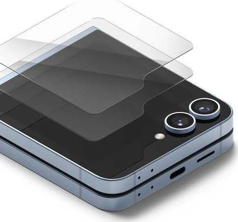 Apsauginis stiklas Samsung Galaxy Z Flip6 Ringke Cover Ekranas 2 vnt. skaidrus
