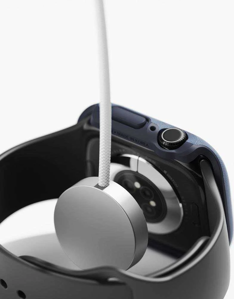 „Ringke Onyx“ dėklas, skirtas „Apple Watch 10“ 46 mm laikrodžiui – tamsiai mėlynas Mėlyna