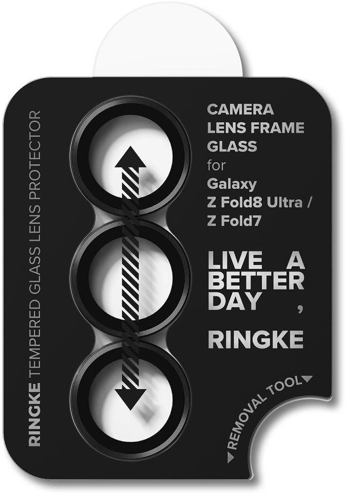 FOTOAPARATO APSAUGA RINGKE CAMERA FRAME 2-PACK Samsung Galaxy Z FOLD 7 / 8 ULTRA Juodas