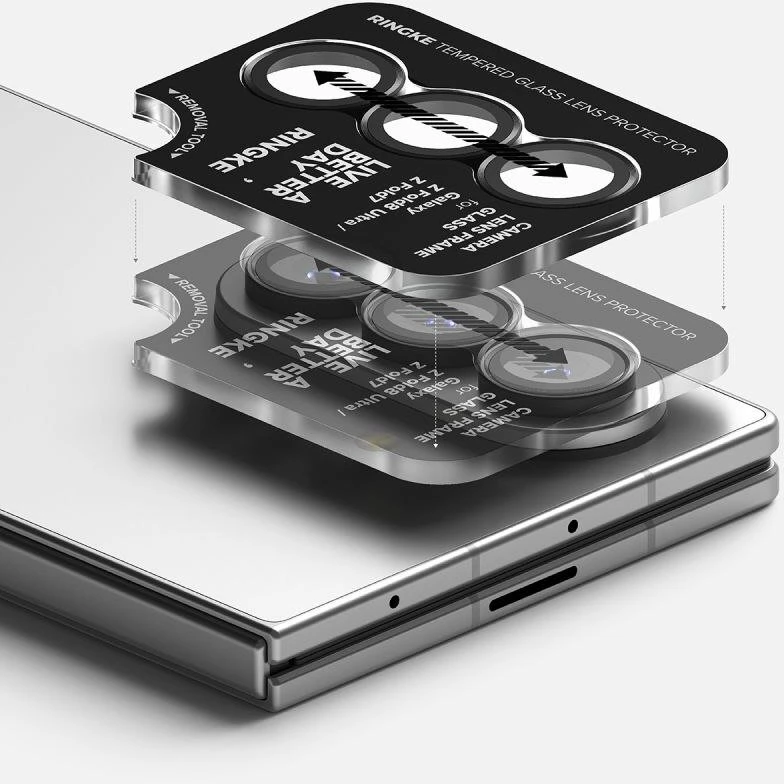 FOTOAPARATO APSAUGA RINGKE CAMERA FRAME 2-PACK Samsung Galaxy Z FOLD 7 / 8 ULTRA Juodas