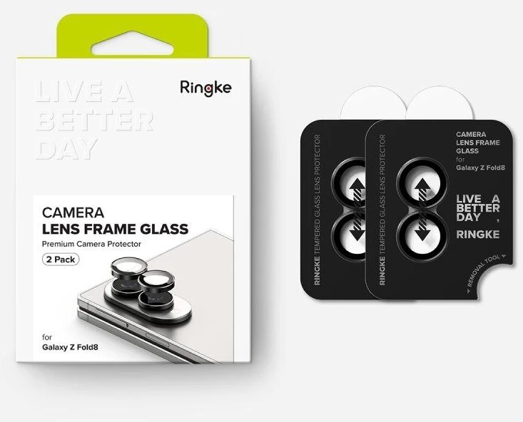 FOTOAPARATO APSAUGINIS RĖMELIS RINGKE CAMERA FRAME 2-PACK Samsung Galaxy Z FOLD 8 Juodas