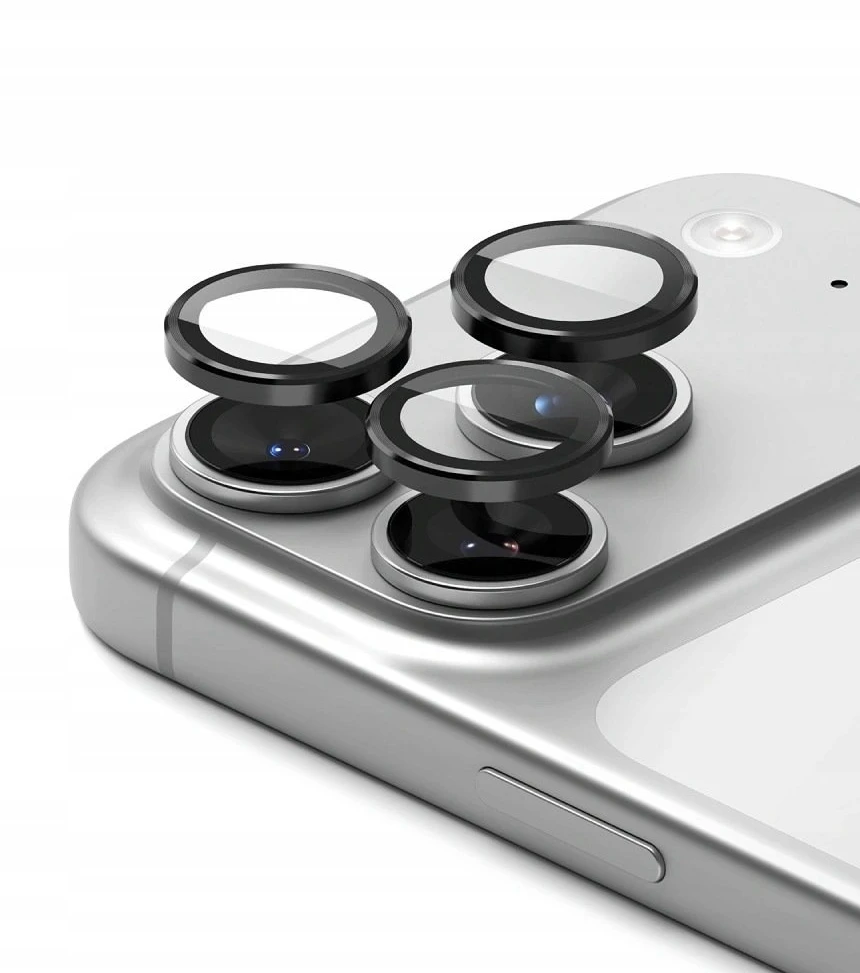 Ringke Camera Frame Protector 2 vnt. grūdinto stiklo apsauga iPhone 18 Pro / Pro Max - Juodas
