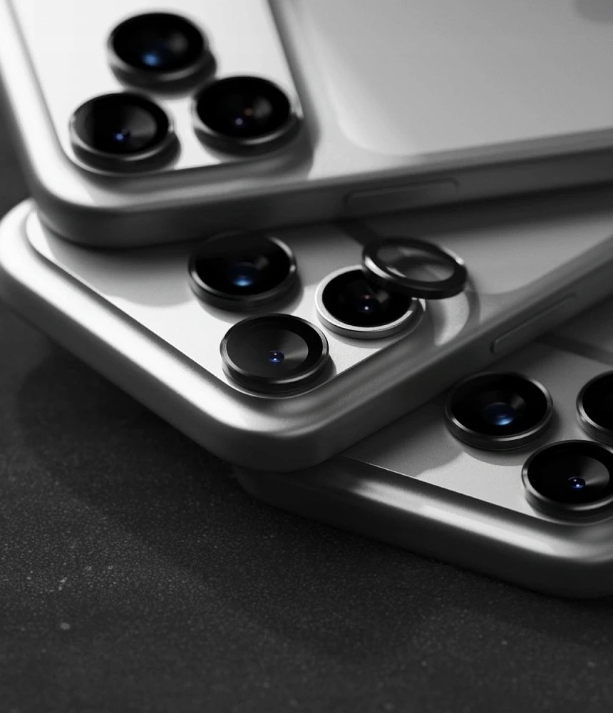 Ringke Camera Frame Protector 2 vnt. grūdinto stiklo apsauga iPhone 18 Pro / Pro Max - Juodas