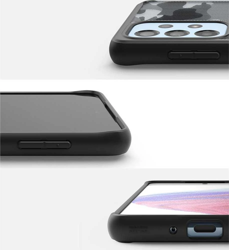 Ringke Fusion Matte frame Samsung Galaxy A73 dėklas telefonui juodos spalvos